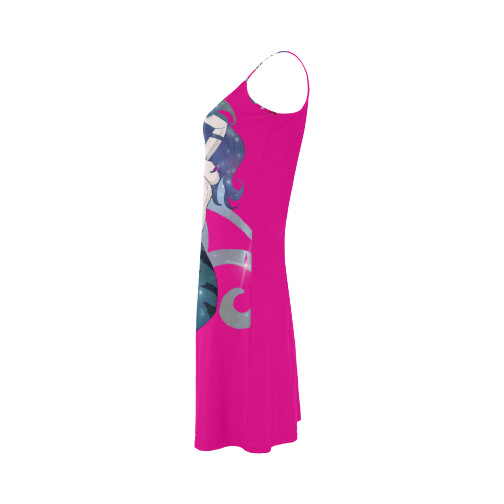 NEBULA HOT PINK Alcestis Slip Dress (Model D05)