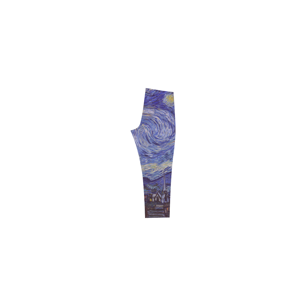 Vincent Van Gogh Starry Night Capri Legging (Model L02)