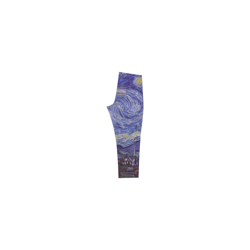 Vincent Van Gogh Starry Night Capri Legging (Model L02)