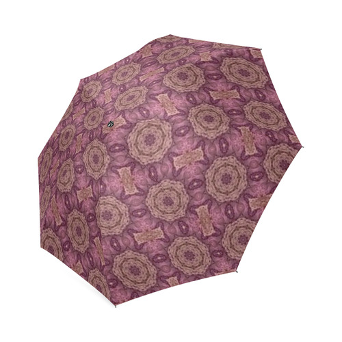 Mauve Doily Foldable Umbrella (Model U01)