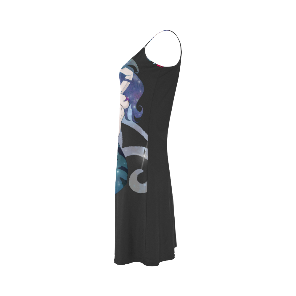 NEBULA BLACK Alcestis Slip Dress (Model D05)