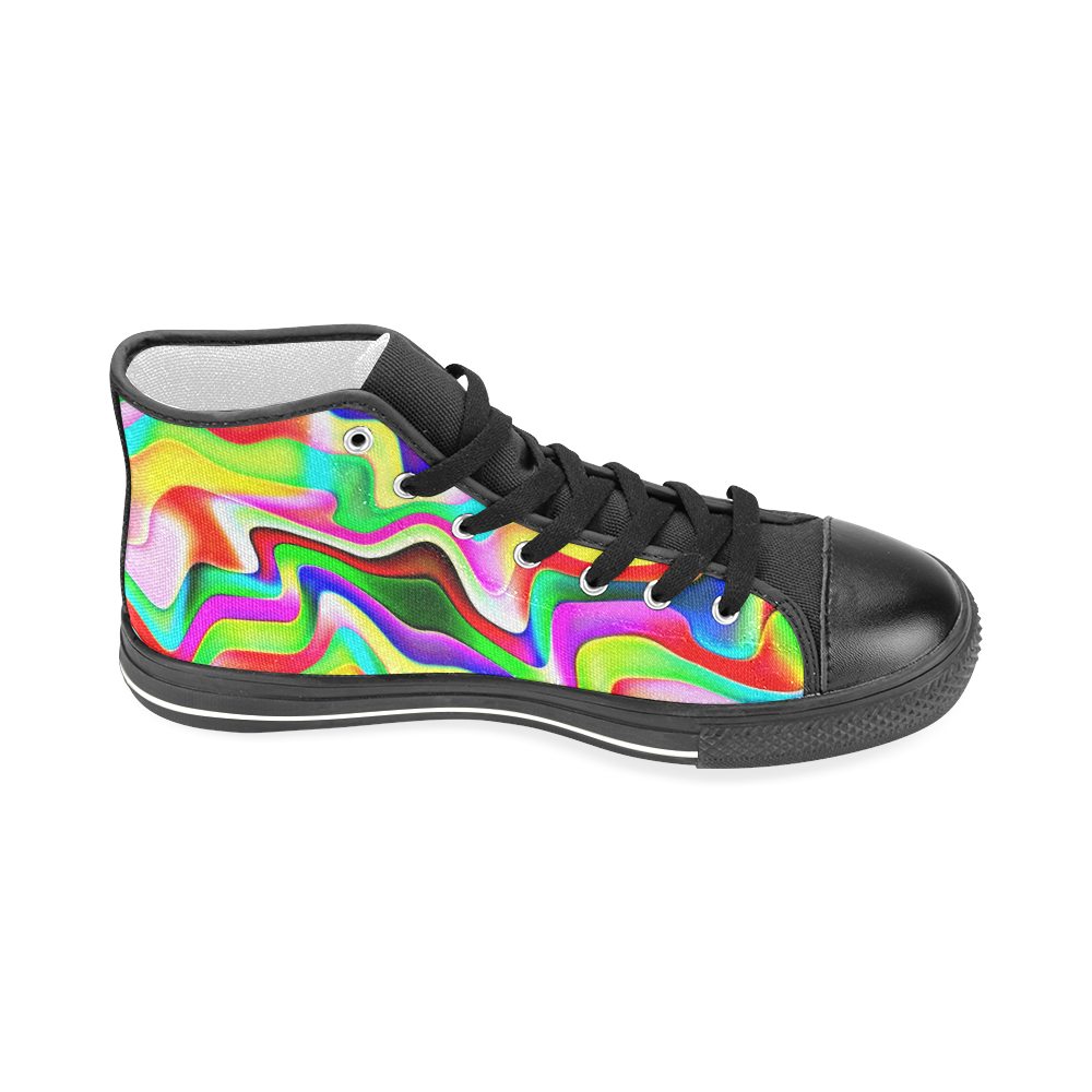 Irritation Colorful Dream Men’s Classic High Top Canvas Shoes (Model 017)