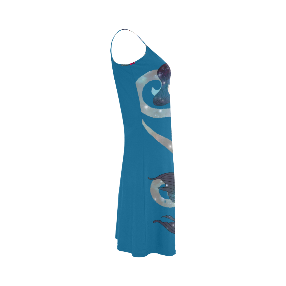NEBULA TEAL Alcestis Slip Dress (Model D05)