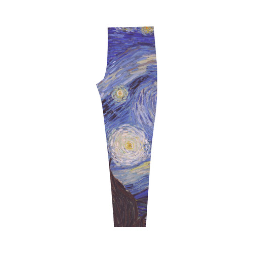 Vincent Van Gogh Starry Night Capri Legging (Model L02)