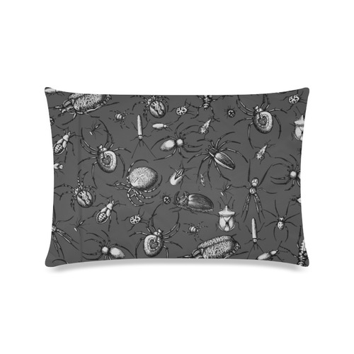 beetles spiders creepy crawlers insects bugs Custom Zippered Pillow Case 16"x24"(Twin Sides)