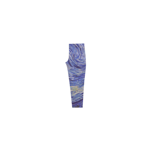 Vincent Van Gogh Starry Night Capri Legging (Model L02)