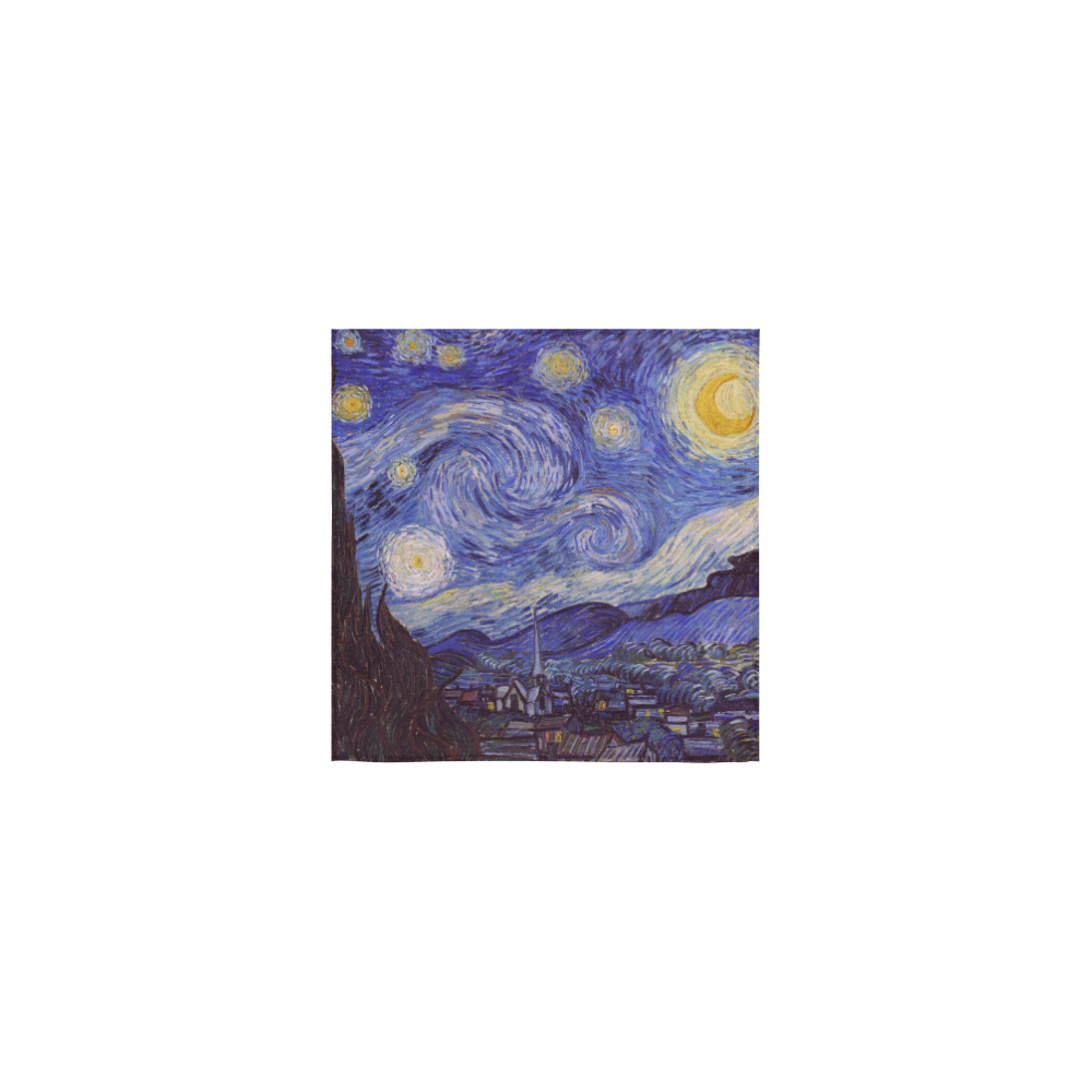Vincent Van Gogh Starry Night Square Towel 13“x13”