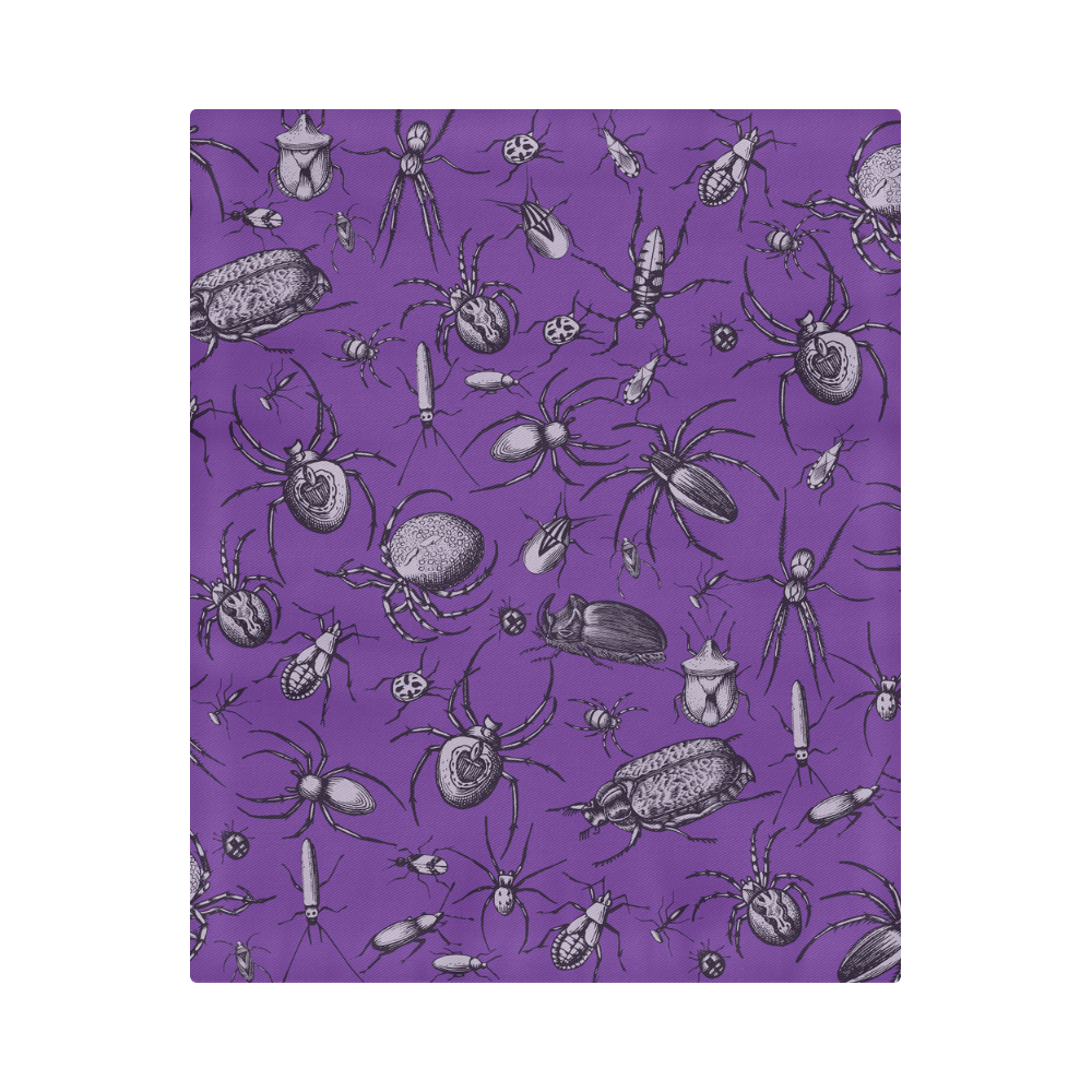 spiders creepy crawlers insects purple halloween Duvet Cover 86"x70" ( All-over-print)