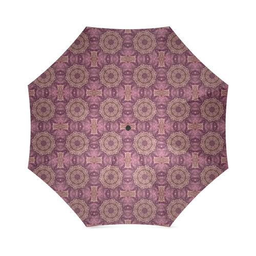 Mauve Doily Foldable Umbrella (Model U01)