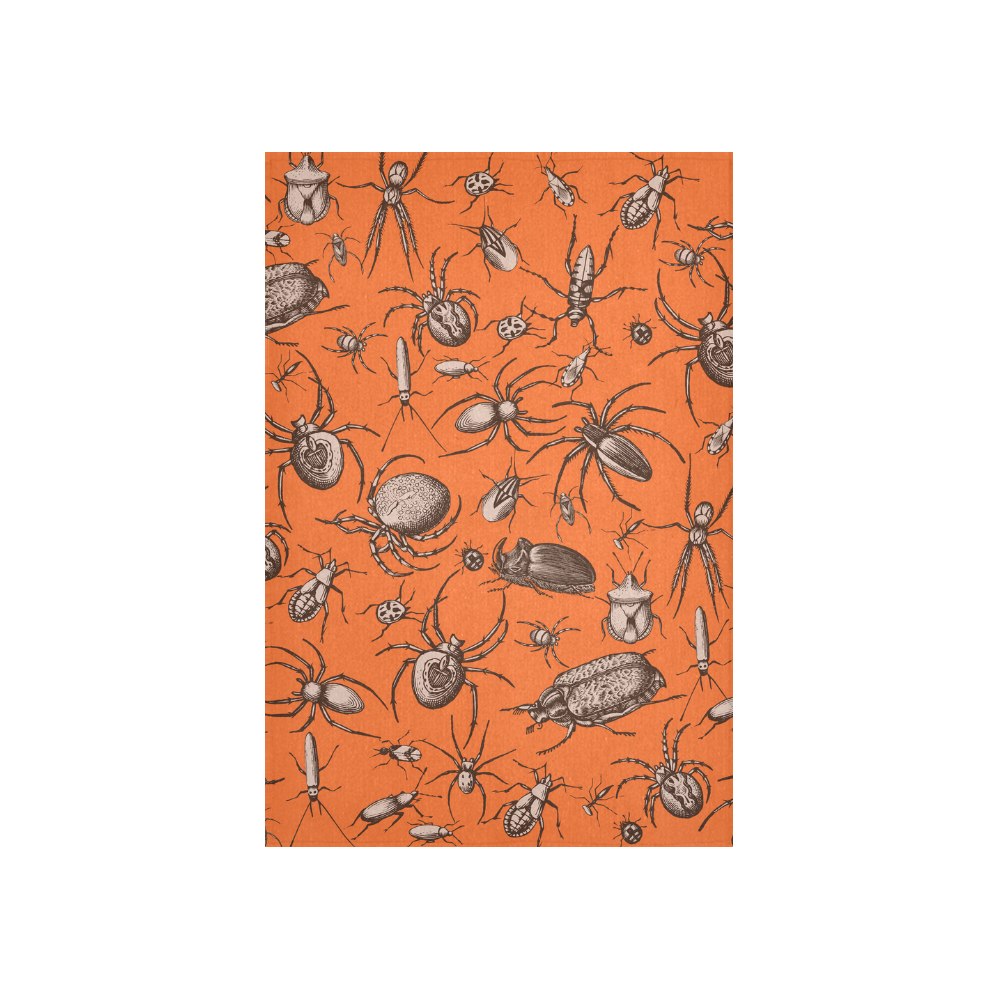 beetles spiders creepy crawlers insects halloween Cotton Linen Wall Tapestry 40"x 60"
