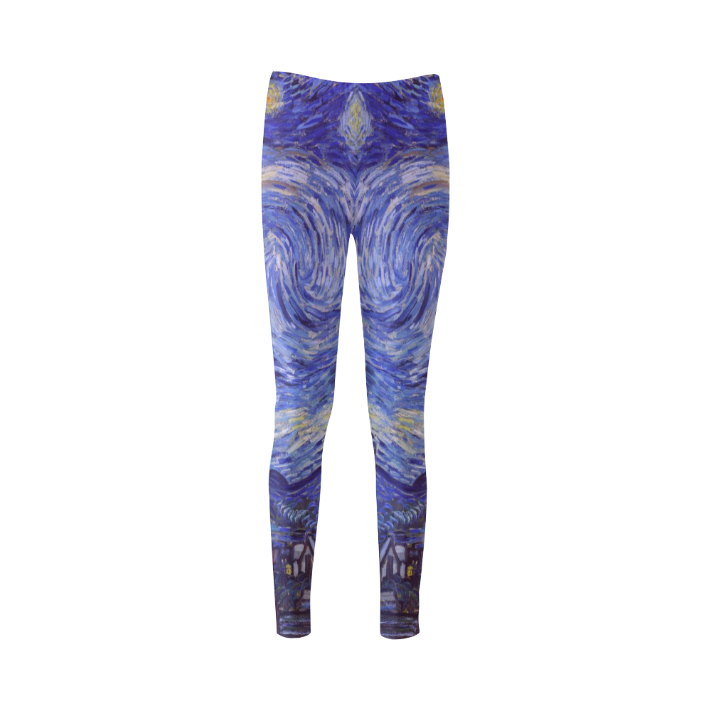 Vincent Van Gogh Starry Night Cassandra Women's Leggings (Model L01)