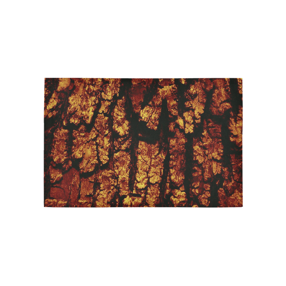 tree bark structure brown Area Rug 5'x3'3''