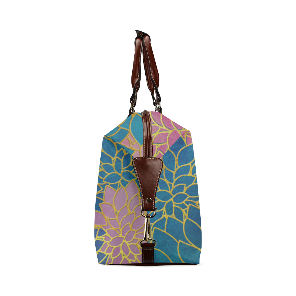 Floral Abstract 10 Classic Travel Bag (Model 1643) Remake