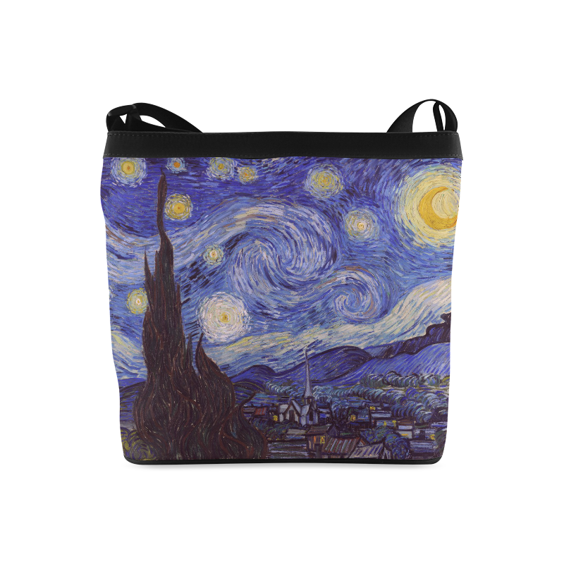 Vincent Van Gogh Starry Night Crossbody Bags (Model 1613)