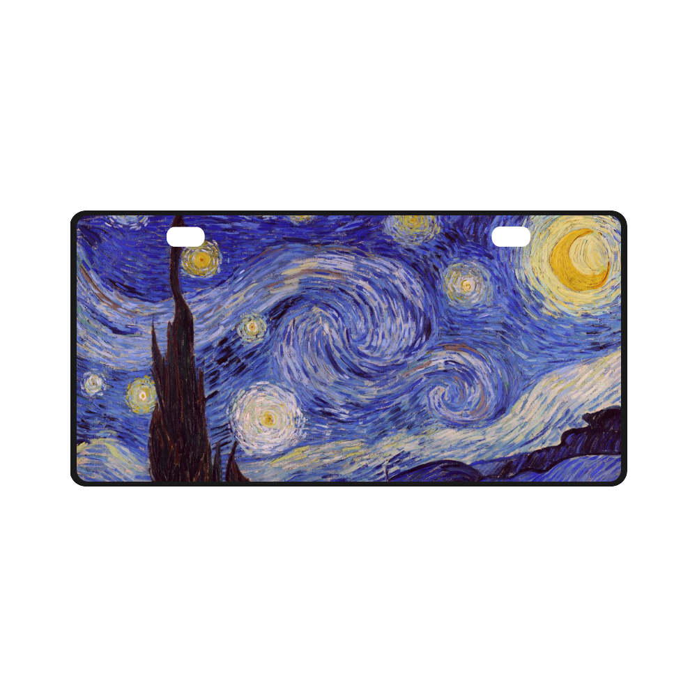 Vincent Van Gogh Starry Night License Plate