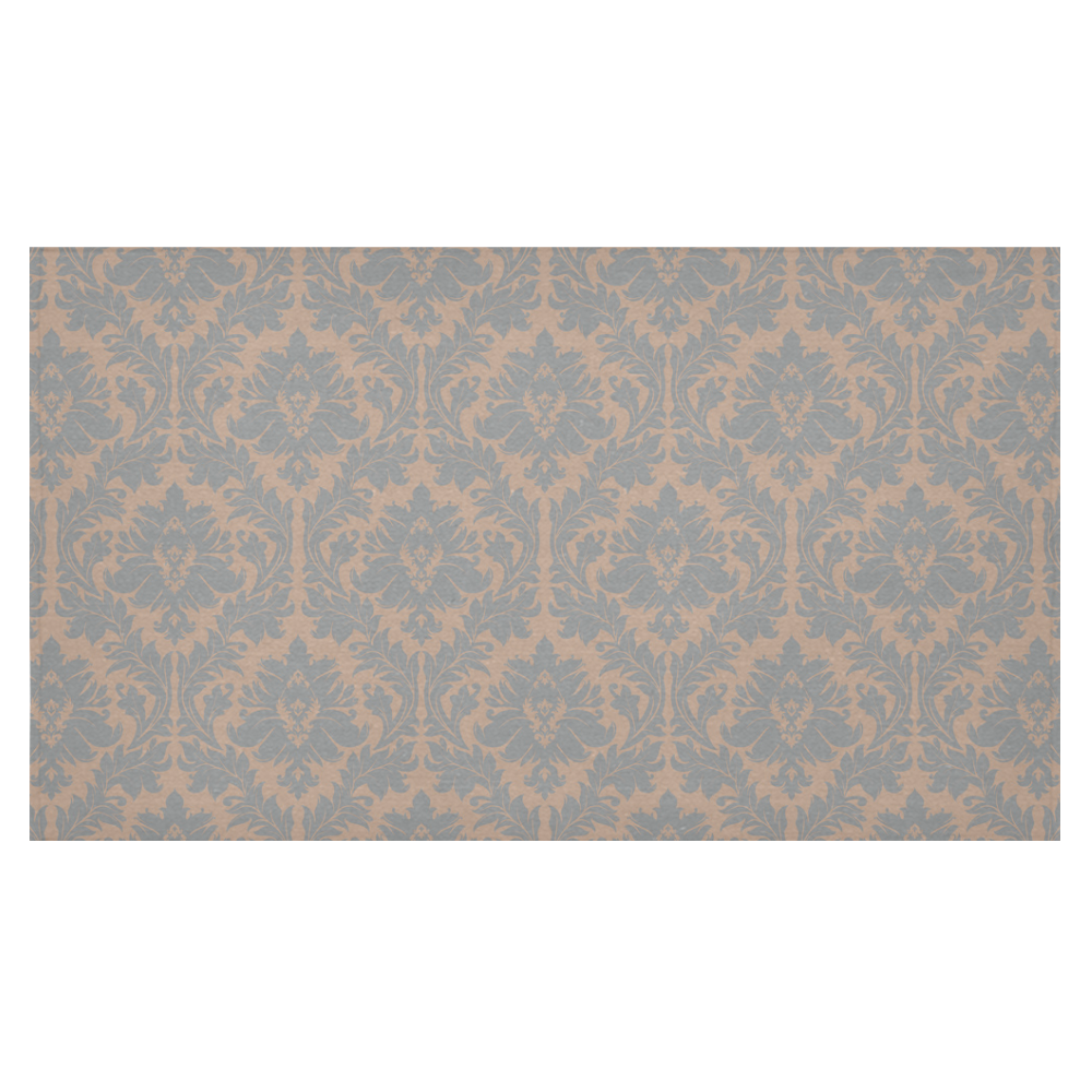 autumn fall colors beige grey damask Cotton Linen Tablecloth 60"x 104"