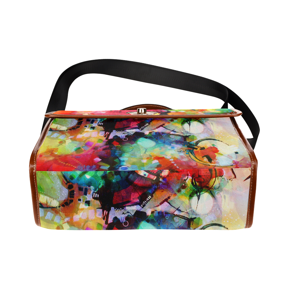 Color Cacophony Waterproof Canvas Bag/All Over Print (Model 1641) | ID ...