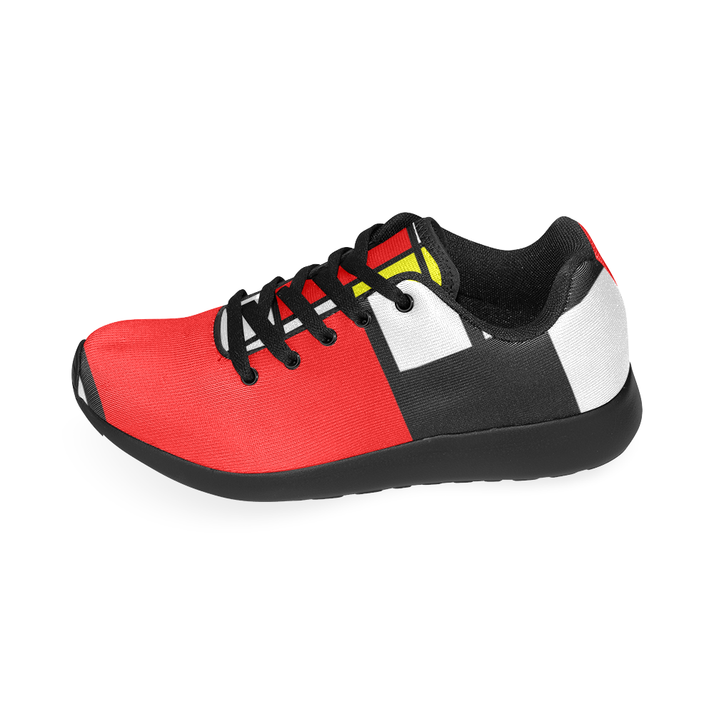 Mosaic DE STIJL Style black yellow red blue Women’s Running Shoes (Model 020)