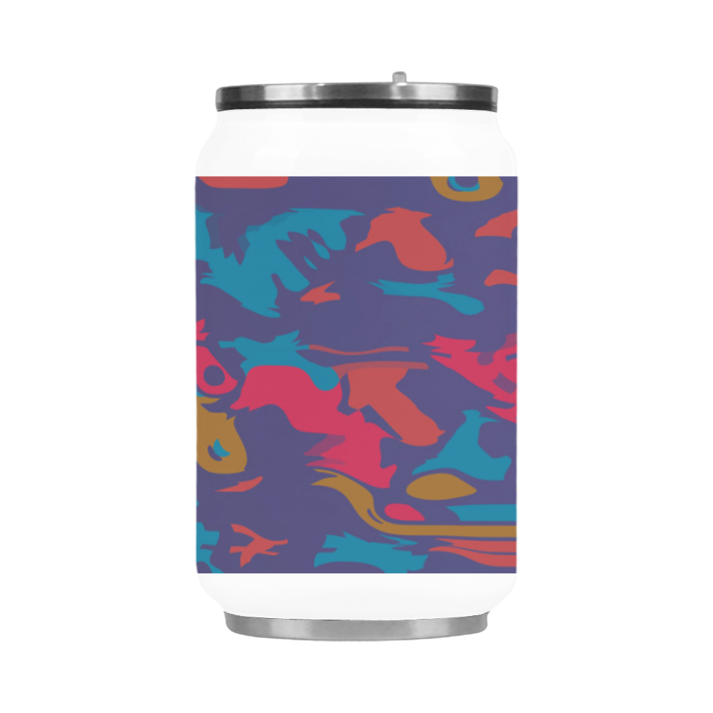Chaos in retro colors Stainless Steel Vacuum Mug (10.3OZ)
