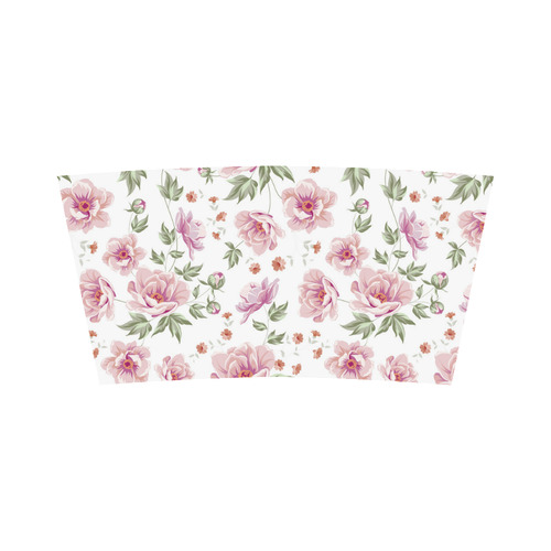 Beautiful Vintage Pink Floral Pattern Bandeau Top