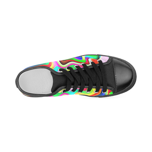 Irritation Colorful Dream Men's Classic Canvas Shoes (Model 018)