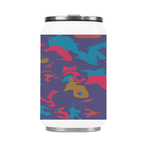 Chaos in retro colors Stainless Steel Vacuum Mug (10.3OZ)