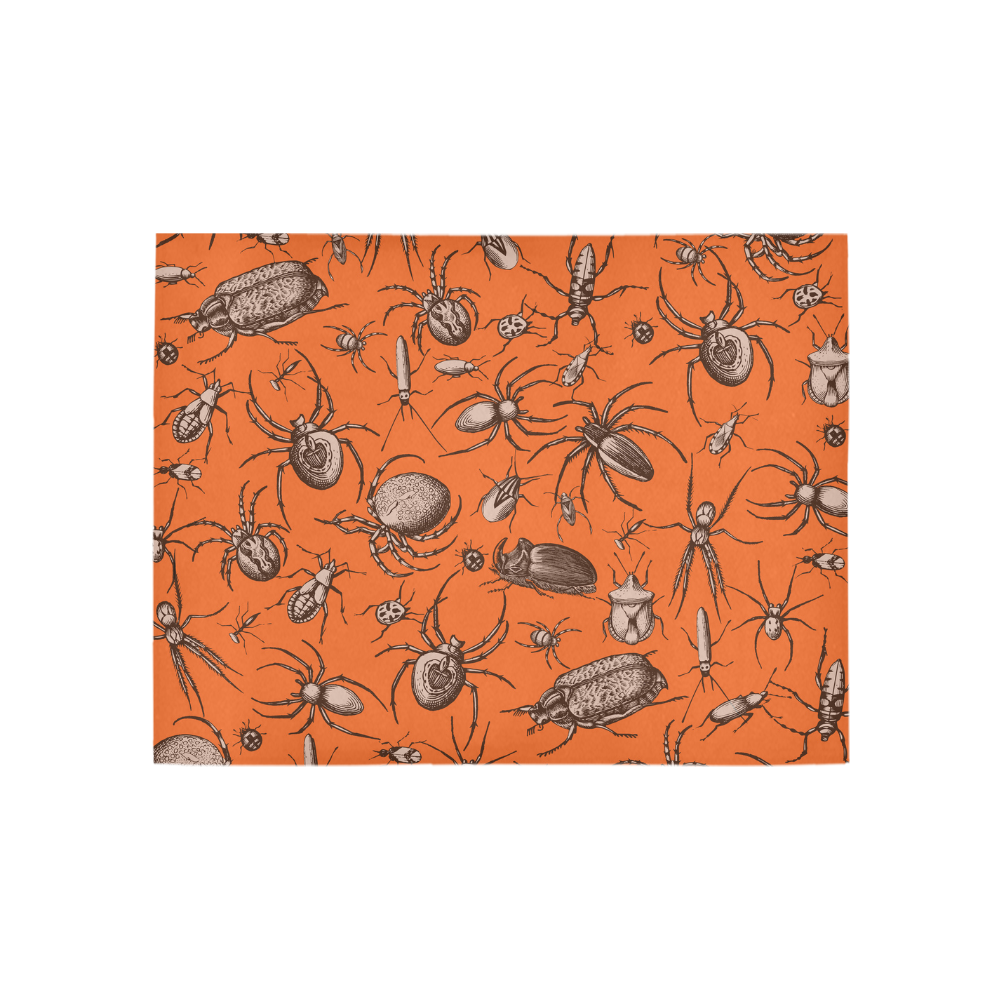 beetles spiders creepy crawlers insects halloween Area Rug 5'3''x4'