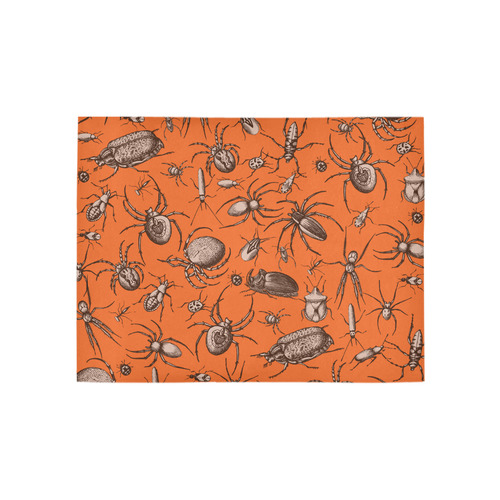 beetles spiders creepy crawlers insects halloween Area Rug 5'3''x4'