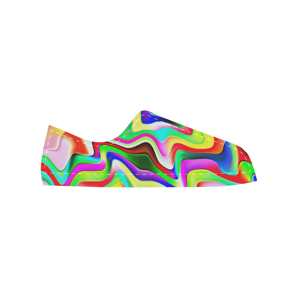 Irritation Colorful Dream Men's Classic Canvas Shoes (Model 018)