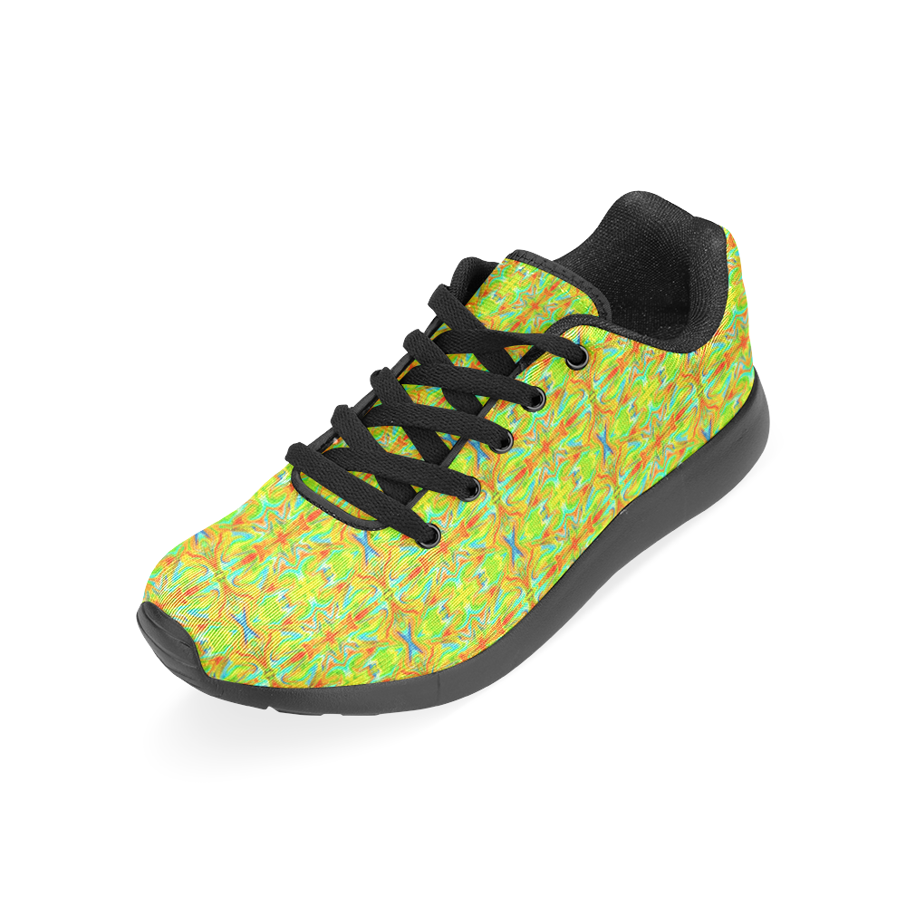 Multicolor Abstract Figure Pattern Men’s Running Shoes (Model 020)