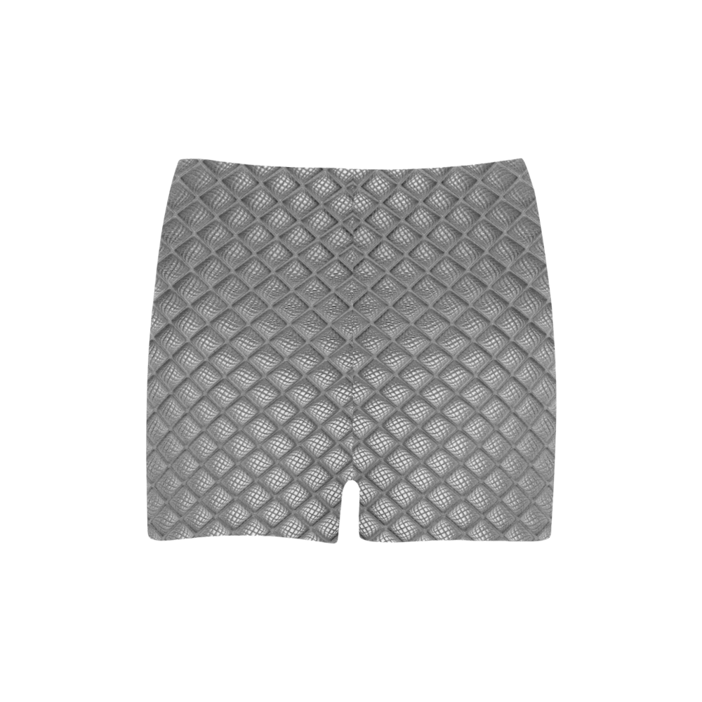 Bump Grid Black and White Briseis Skinny Shorts (Model L04)