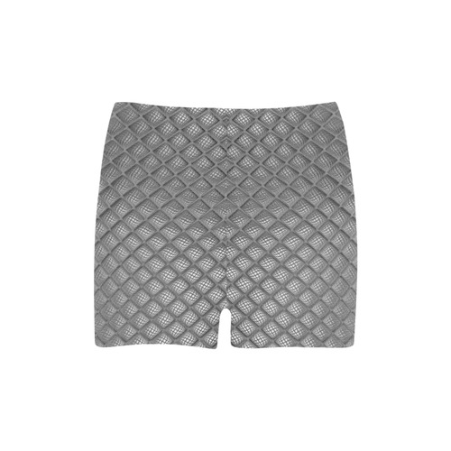 Bump Grid Black and White Briseis Skinny Shorts (Model L04)