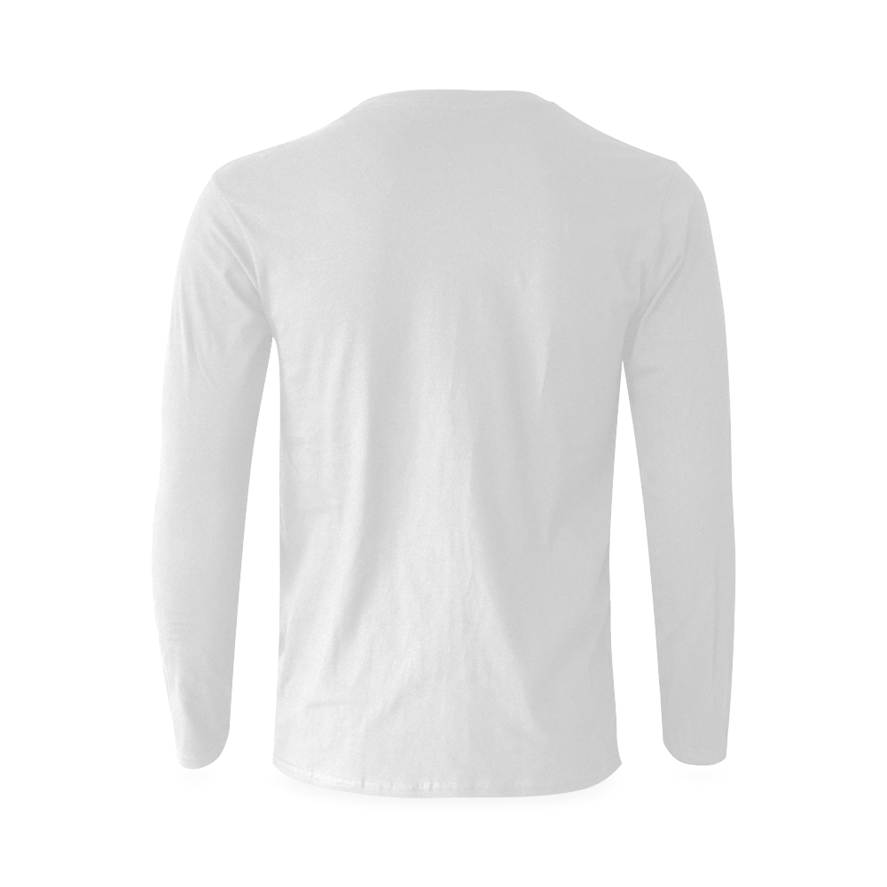 winter scene A Sunny Men's T-shirt (long-sleeve) (Model T08)