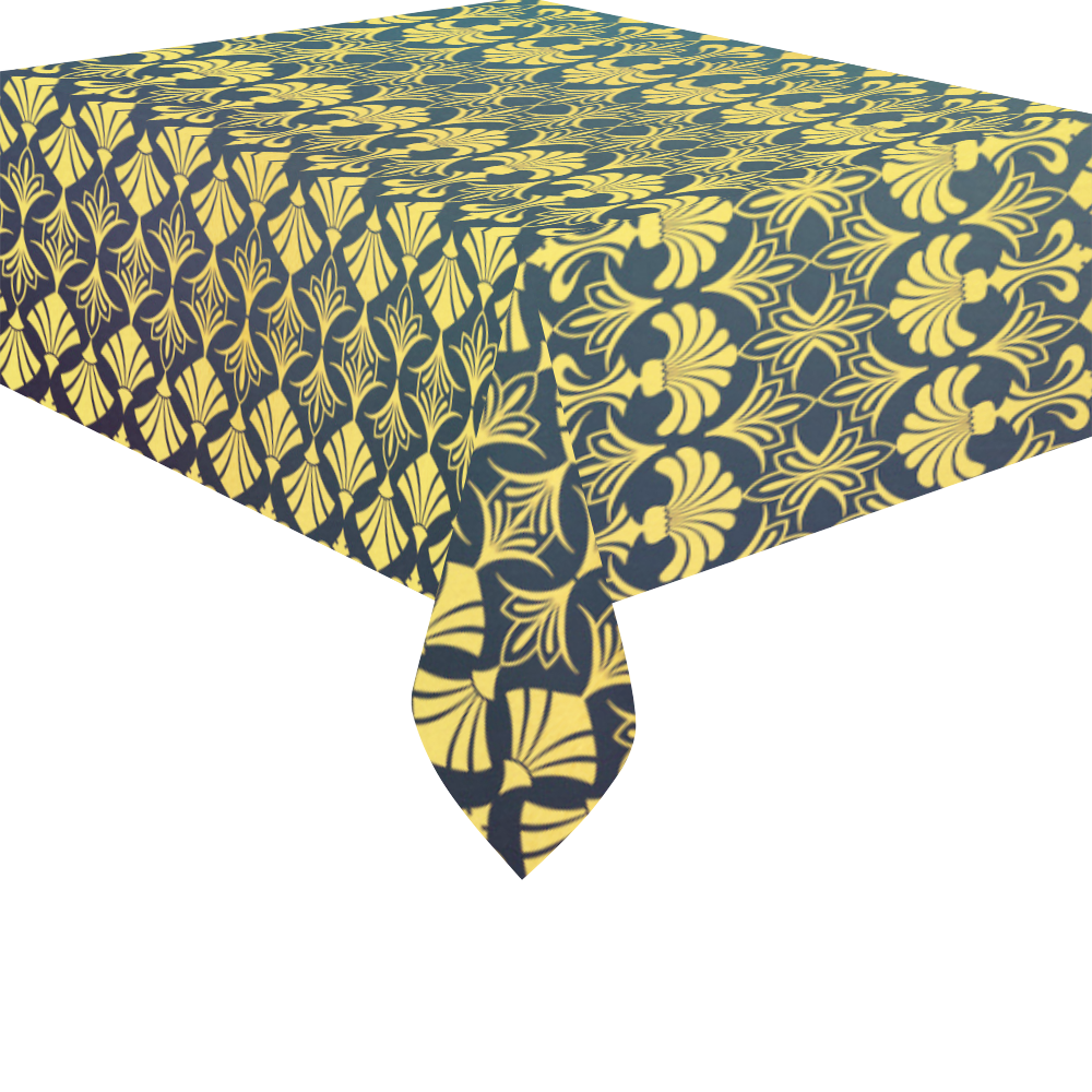 Ornamental Pattern 1 Cotton Linen Tablecloth 52"x 70"