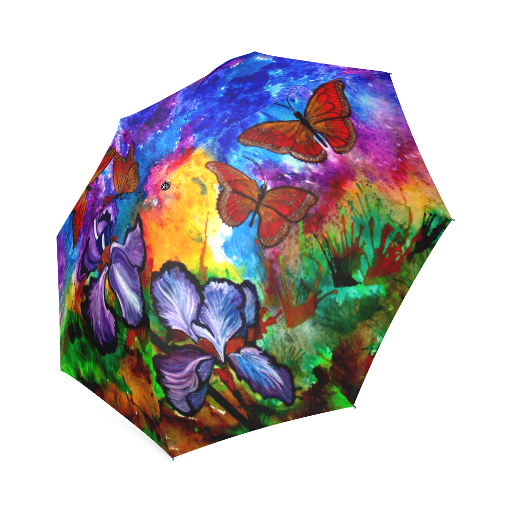 Monarchs at Sunset Foldable Umbrella (Model U01)