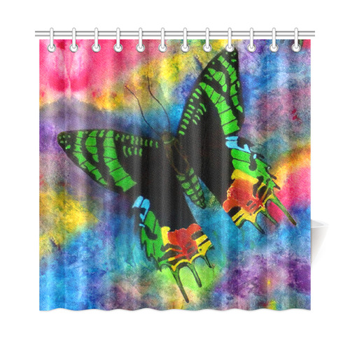 Sunset Moth Shower Curtain 72"x72"