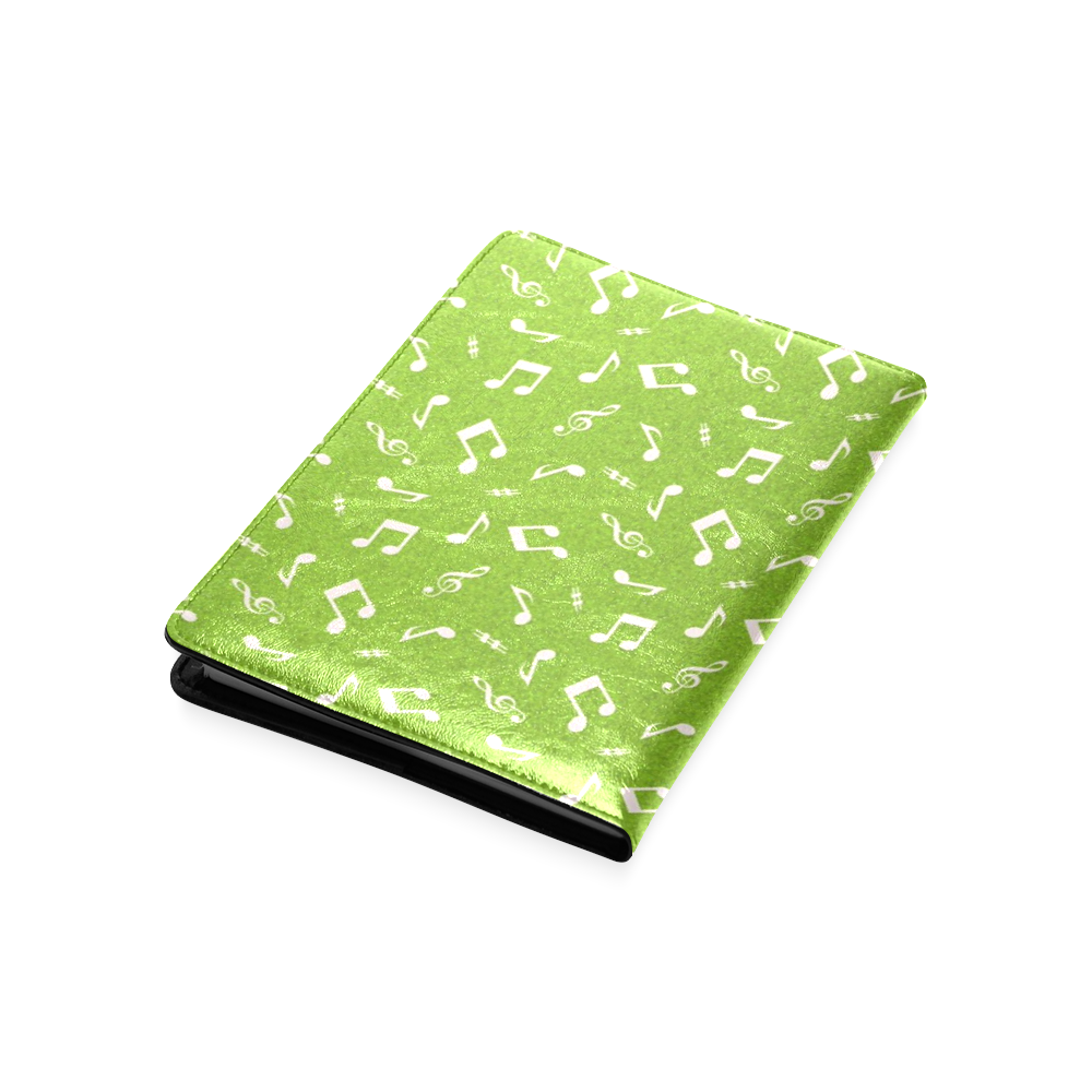 cute music pattern C Custom NoteBook A5