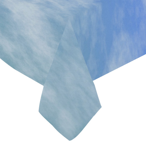 blue sky Cotton Linen Tablecloth 60"x 84"