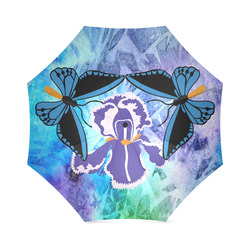 Birdwing on Iris Foldable Umbrella (Model U01)
