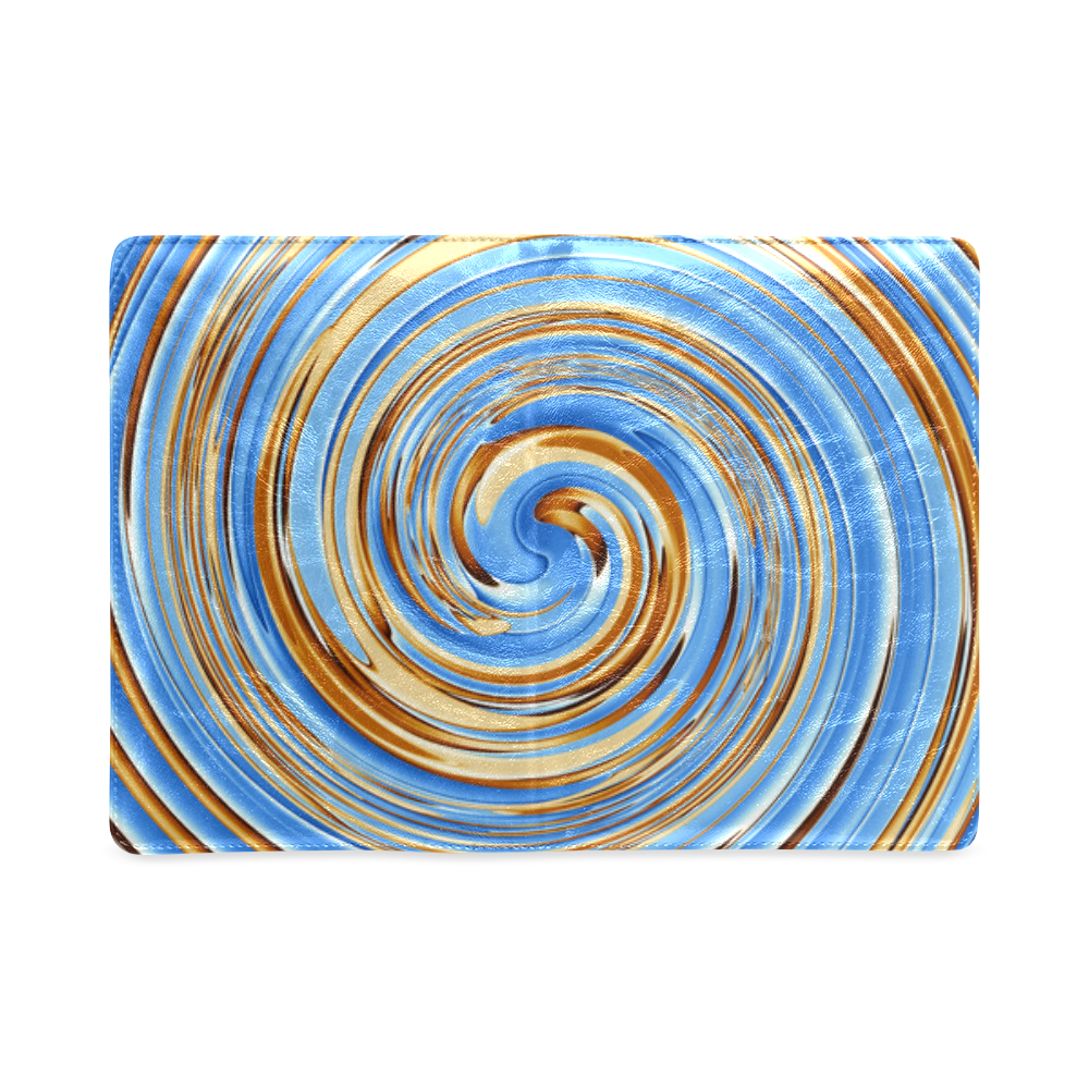 Golden Blue Circle Custom NoteBook A5