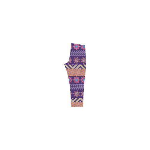 Colorful Winter Pattern Capri Legging (Model L02)
