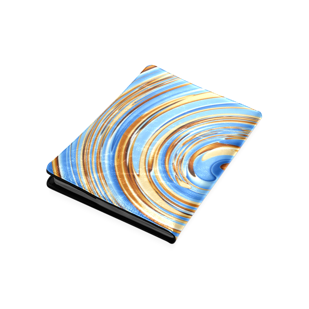 Golden Blue Circle Custom NoteBook B5