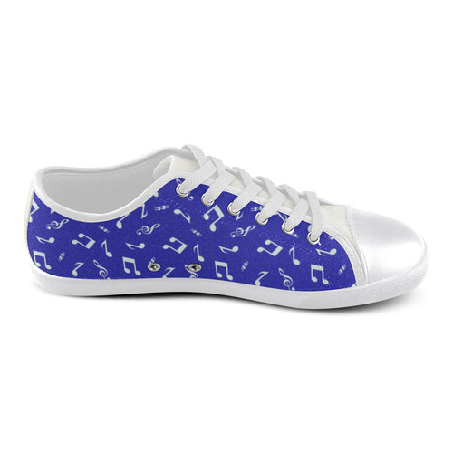 cute music pattern A Canvas Shoes for Women/Large Size (Model 016)