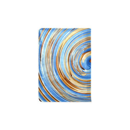 Golden Blue Circle Custom NoteBook A5