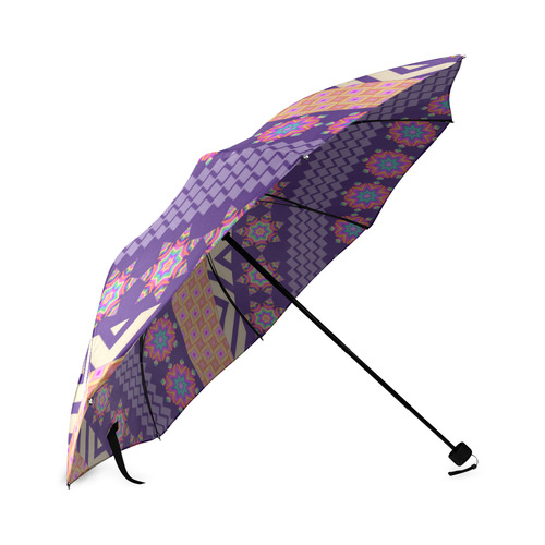 Colorful Winter Pattern Foldable Umbrella (Model U01)