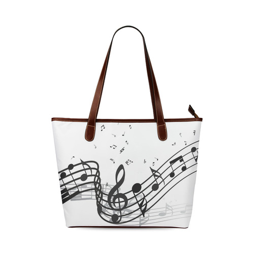 Music Shoulder Tote Bag (Model 1646)