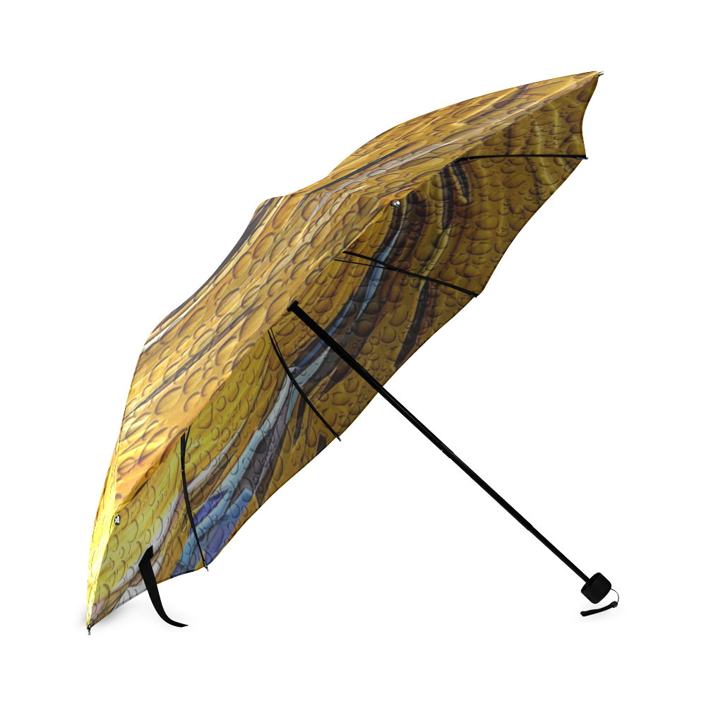 Gold Drops by Artdream Foldable Umbrella (Model U01)