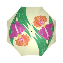 Iris Yin Yang Yellow Foldable Umbrella (Model U01)