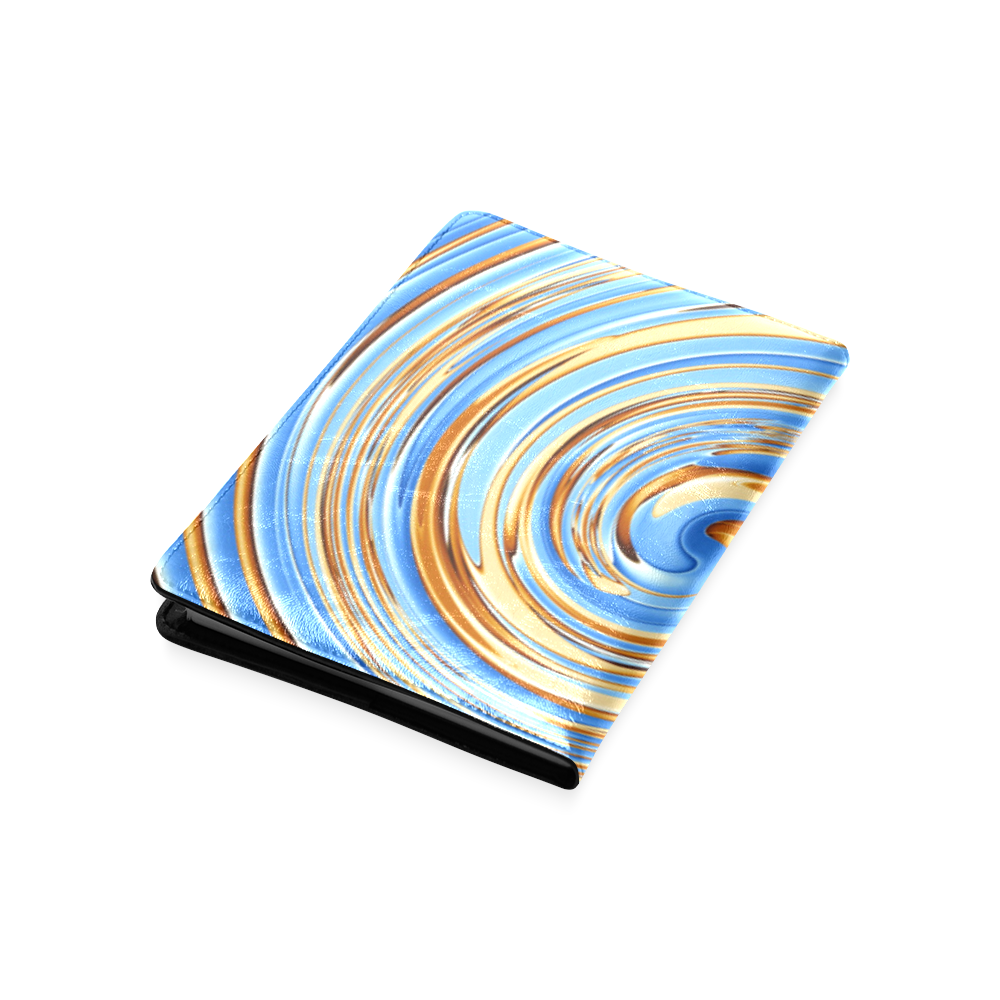 Golden Blue Circle Custom NoteBook A5