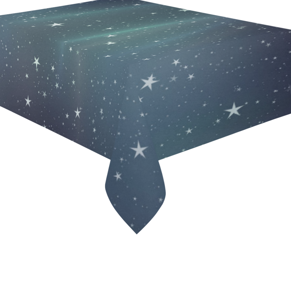 starry sky Cotton Linen Tablecloth 60"x 84"